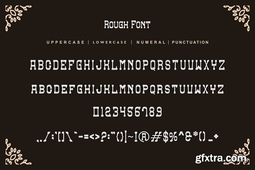 Golder Western - Typeface Font AESTNPC