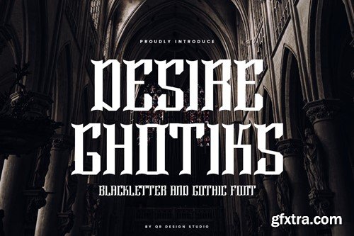 Desire Ghotiks - Blackletter & Artdeco Font YDRPDRZ