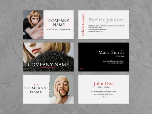 Stylish Fashion Business Card Layouts - 447779525