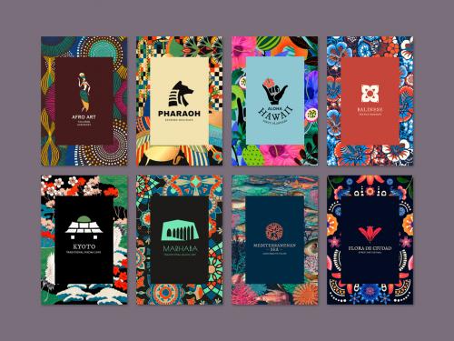 Ethnic Pattern Layout for Branding - 447779581