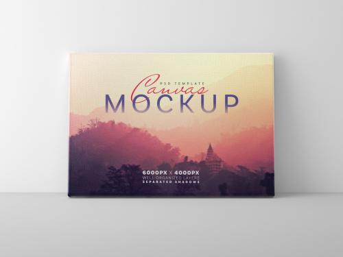 Horizontal Canvas Mockup - 447783296