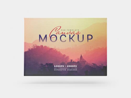 Horizontal Canvas Mockup - 447783337