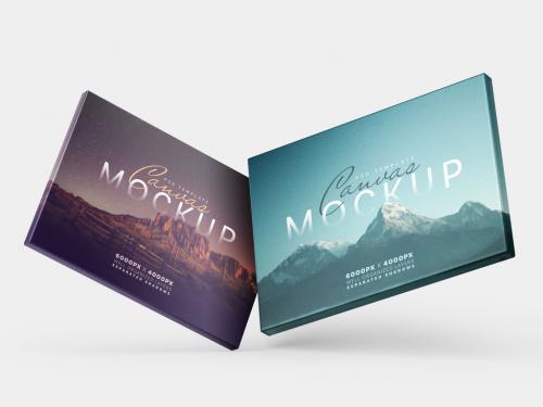 Horizontal Canvas Mockup - 447783351