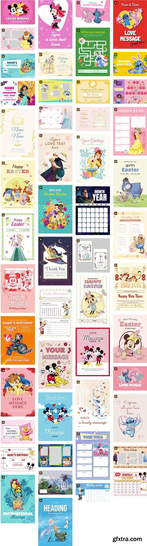 Disney 107xEPS, PSD and JPG Premium Collections