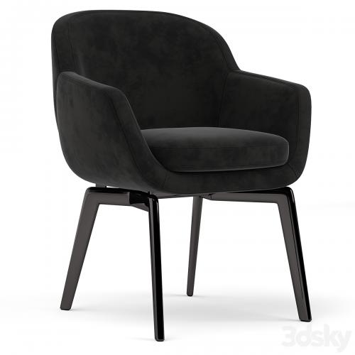 Minotti Belt chair and Marvin table