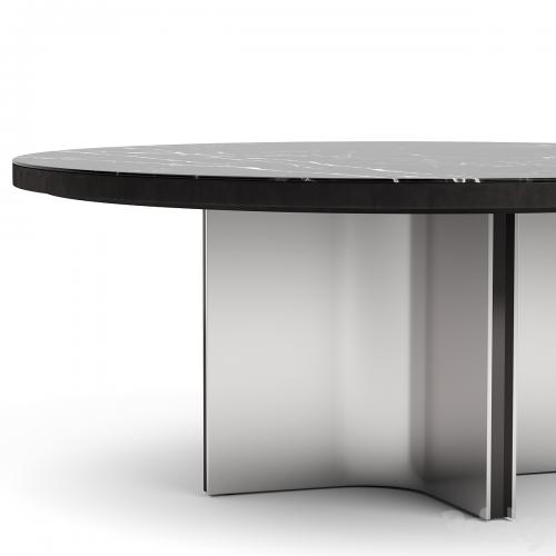 Minotti Belt chair and Marvin table