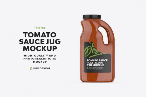 Tomato Sauce Jug Mockup