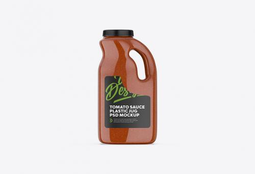 Tomato Sauce Jug Mockup