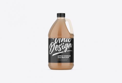 Apple Vinegar Jug Mockup