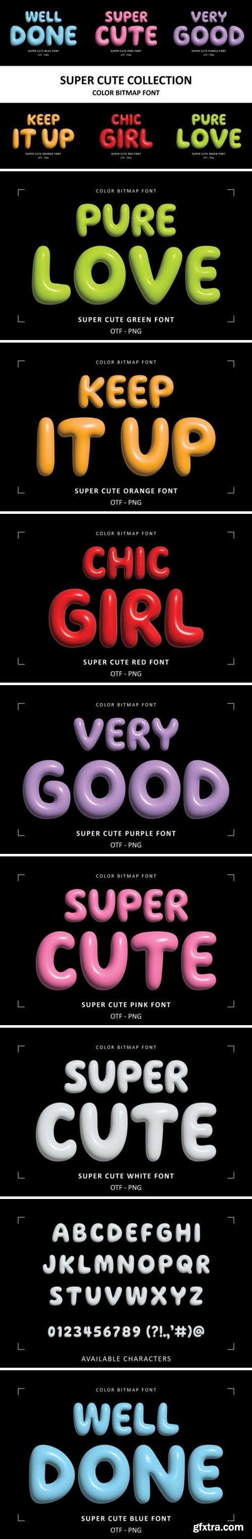 Super Cute Collection Font