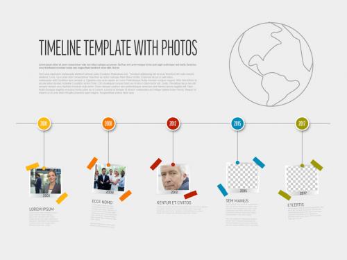 Infographic Photo Snapshots Timeline Template - 447788416