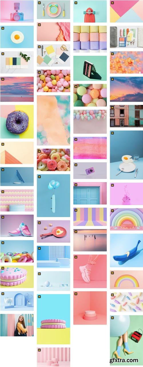 Pastel Colours! 100xJPG Ultra Premium Collections