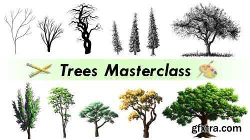 Learn to draw & paint ANY Tree - Full Masterclass with Exercises