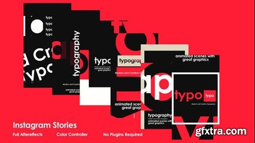 Videohive Typo Instagram Stories 50887224