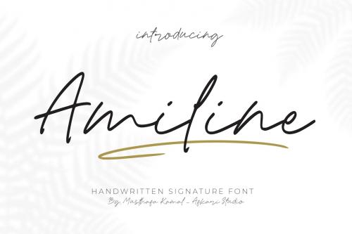 Amiline Handwritten Signature Font