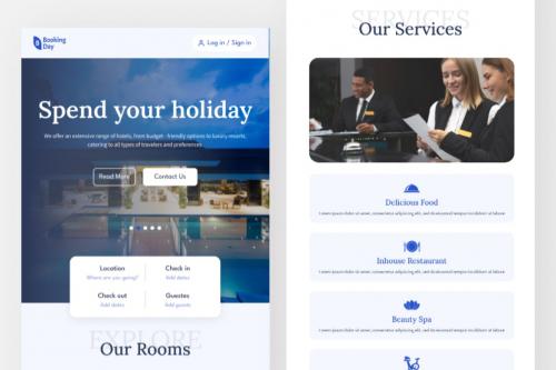 Booking Day - Hotel Booking Landing Page