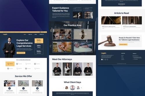 Law and Justice Landing Page Figma