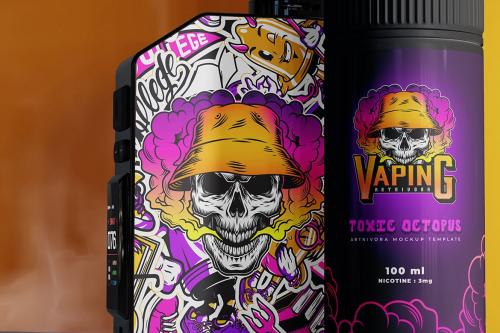 Vape and Liquid Mockup