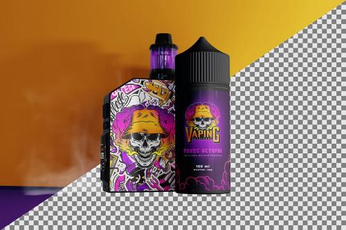 Vape and Liquid Mockup