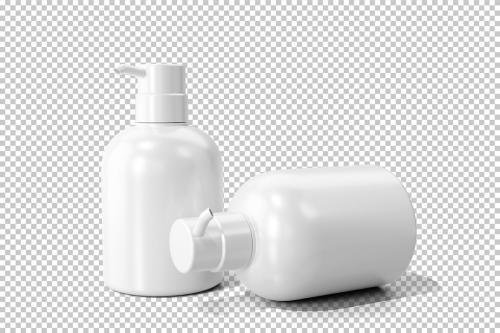 Plastic Shampoo Bottle Mockup Vol.2