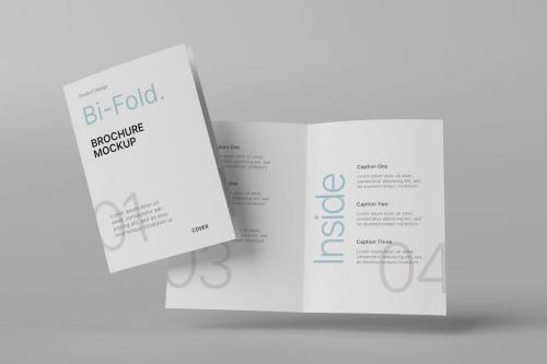 Floating Brochure Mockup