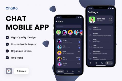 Chat Mobile App - Ui Design