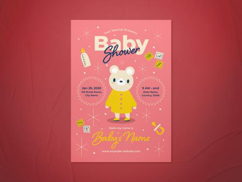 Baby Shower Flyer - 447929172