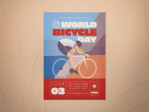 World Bicycle Day Flyer - 447929186