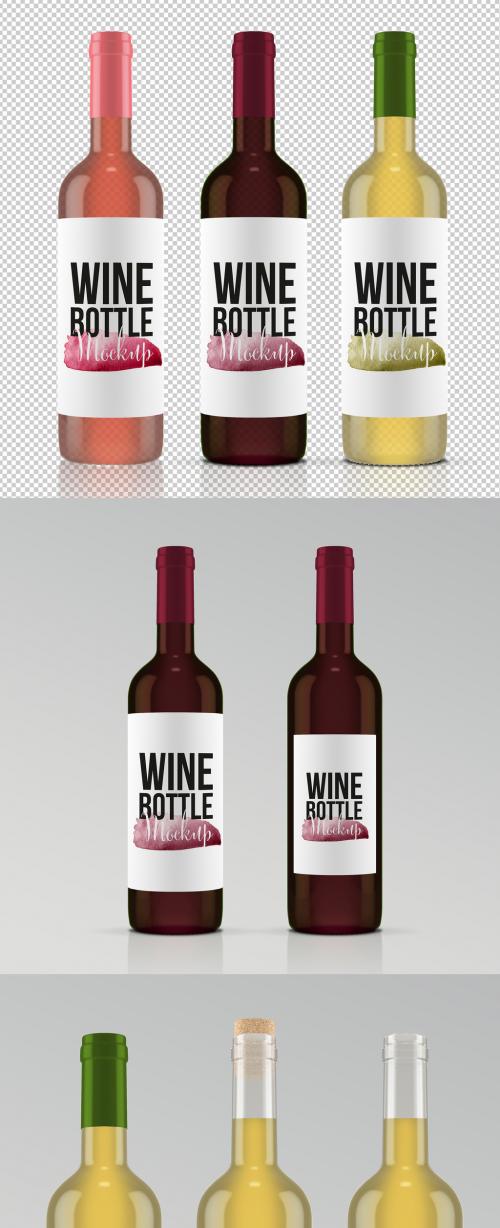 Wine Bottle Mockup - 448150090