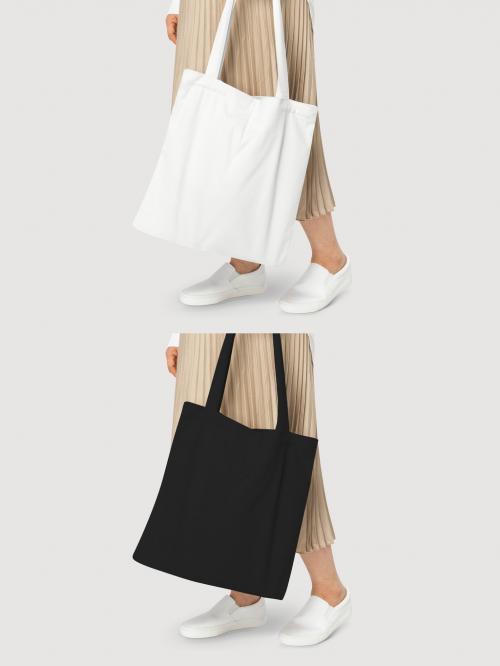 Canvas Tote Bag Mockup for Basic Apparel Ad - 448601922