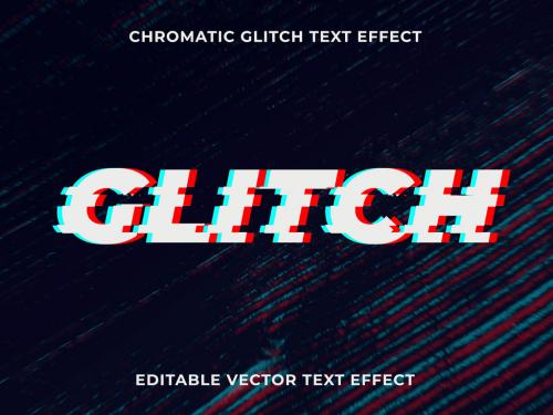 Editable Glitch Text Effect Layout - 448647844