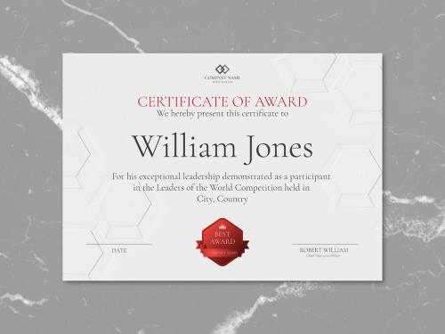 Professional Award Certificate Template - 450199993