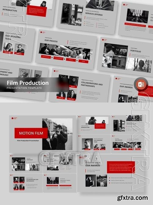 Film Production Presentation Template PowerPoint AP57NVP