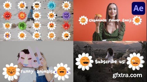 Videohive Chamomile Flower Emoji for After Effects 50914507