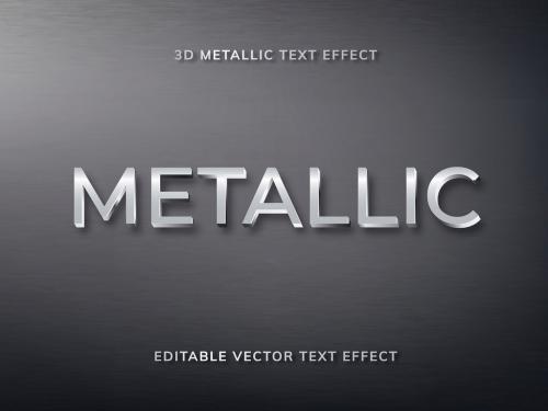 Editable ​Metallic Text Effect Template - 450200015