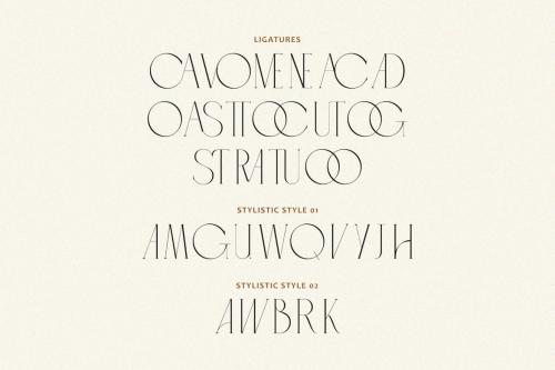 Gluster Serif Display Font Typeface