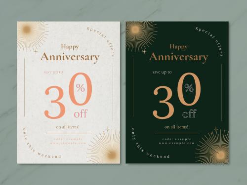 Anniversary Sale Poster Template - 450200047