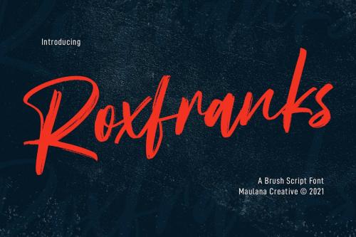 Roxfranks Brush Script Font