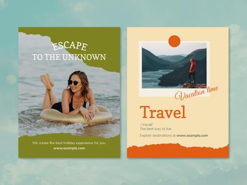 Travel Agency Flyer Template for Vacation - 450200076