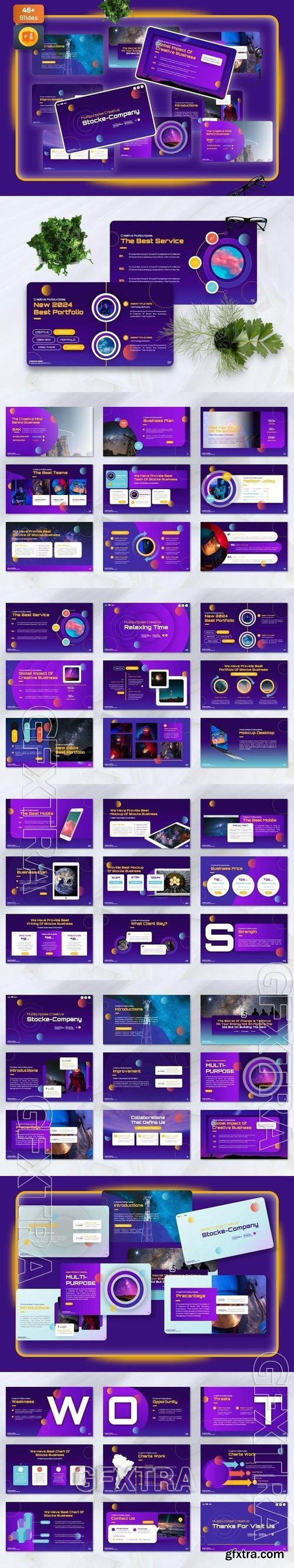 Stocke - Multipurpose Powerpoint Templates 9BGAFNE