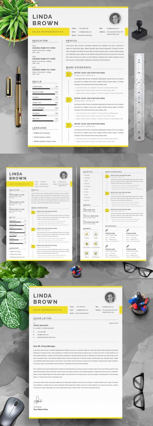 Professional Resume Template 100% Editable and Customisable - 450201970