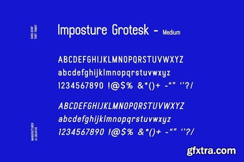 Imposture Grotesk Modern Geometric Font Family 8X2KQSX