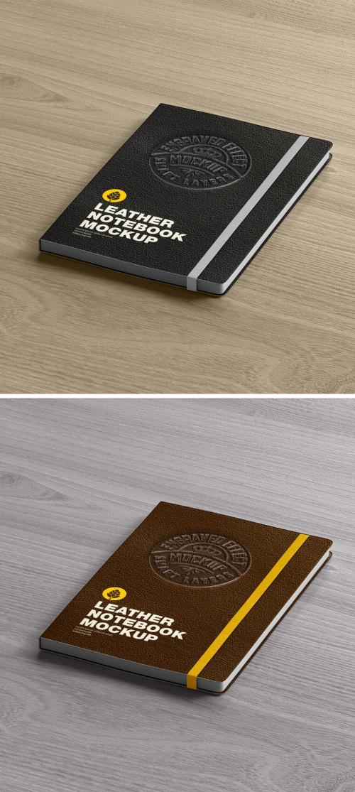 Leather Notebook Mockup - 450203432