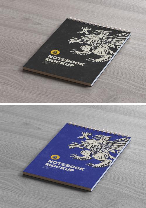 Notebook with Ring Mockup - 450203449