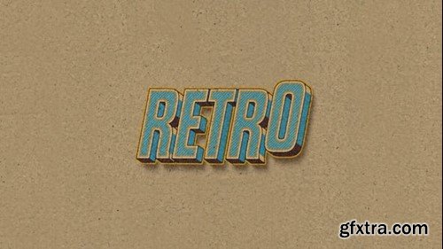 Videohive Retro 3D Titles 50906142