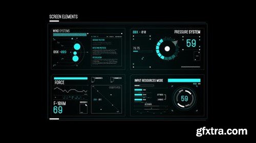 Videohive HUD Screen System 50811228