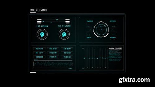 Videohive HUD Screen Climate Scan 50811439