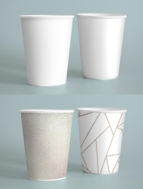 Simple Paper Coffee Cup Design Mockup - 451623368