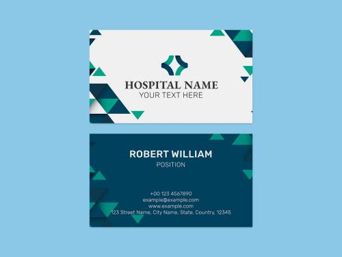 Editable Business Card Layout in Abstract Design - 451623416