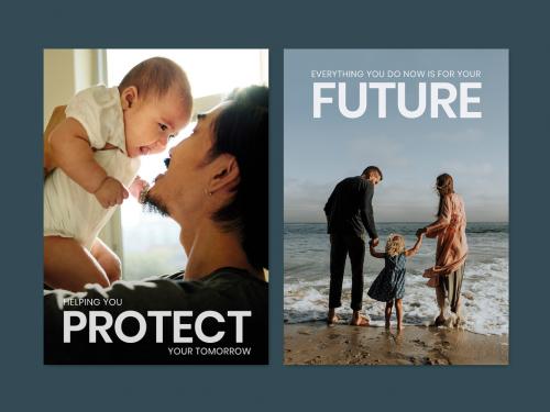 Family Health Insurance Poster Layout - 451623444